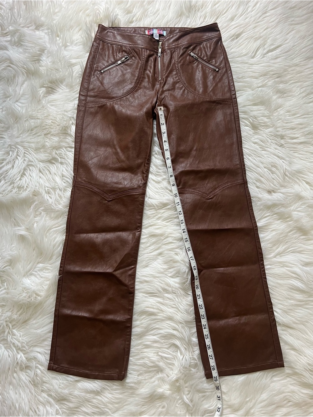 Urban Outfitters UO Molly Brown Faux Leather Straight-Leg Pants - Picture 6 of 9